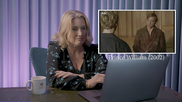 Rebecca English, the Daily Mail's Royal Editor watches Prince William (2002)