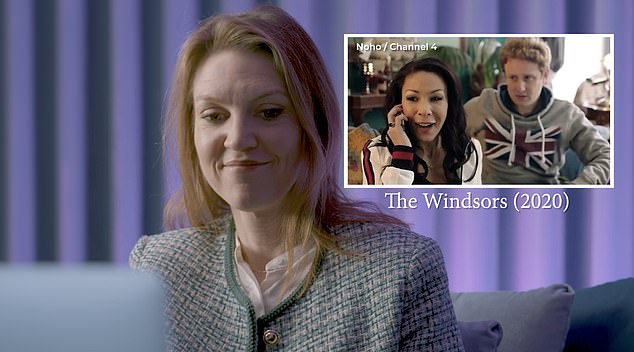 Charlotte hailed The Windsors as the 'great royal spoof programme' and one she has been 'addicted to for years'