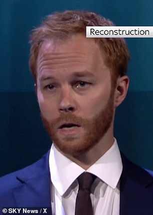 A reconstruction by Sky News