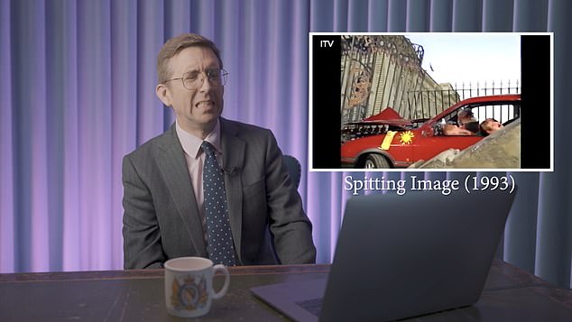 Richard found the car crash scene in Spitting Image to be 'distasteful'