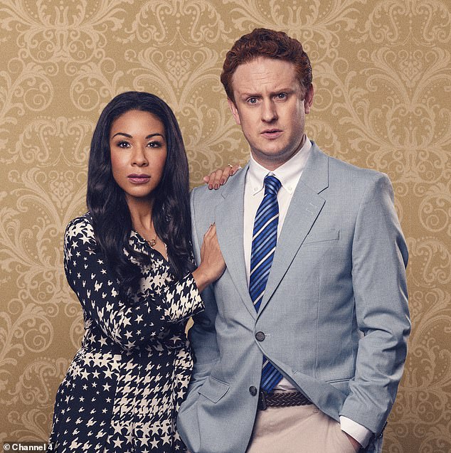 Kathryn Drysdale plays Meghan in The Windsors alongside Richard Goulding as Prince Harry