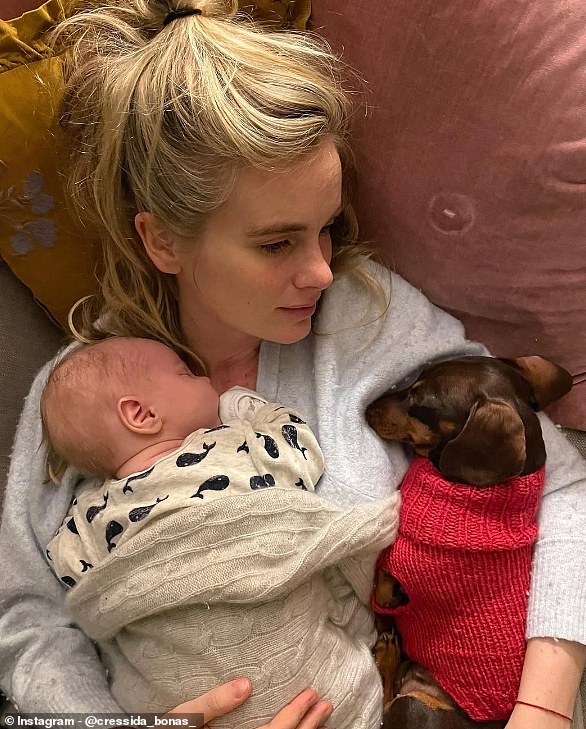 Cressida Bonas (pictured) shares her son WIlbur, now two, with property investor husband Harry Wentworth-Stanley