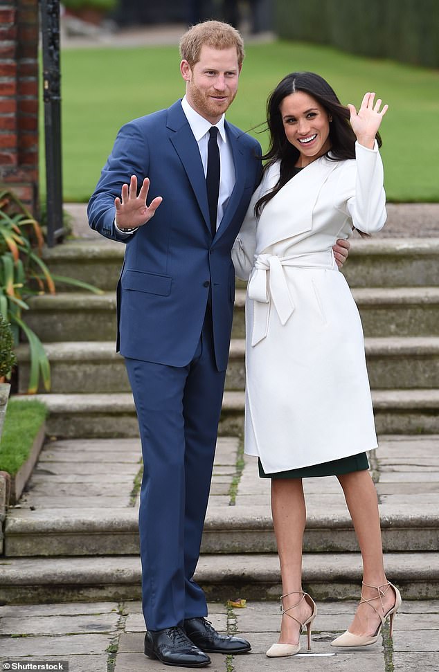 Meghan's bare legs surprised everyone at the official photo call to announce their engagement as it's not protocol for royal women to go without tights and it was a cold day in October