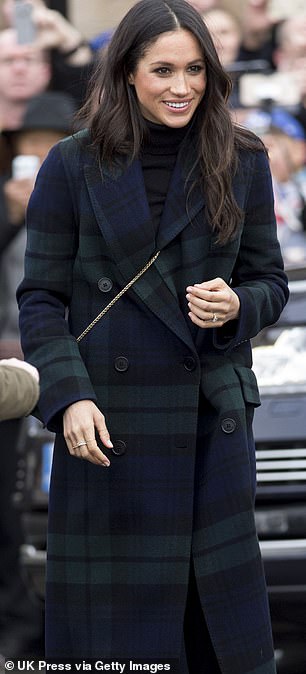 Meghan visits Edinburgh Castle on February 13, 2018