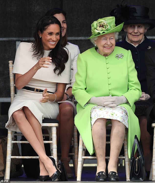 On Meghan's first royal engagement in June 2018 she was given a masterclass by the Queen, where they were pictured happily giggling together