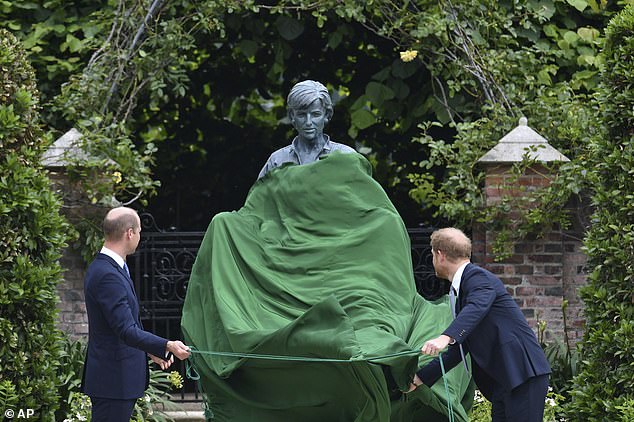 William and Harry put aside their personal differences and stood shoulder-to-shoulder to unveil the bronze statue of their mother in 2021