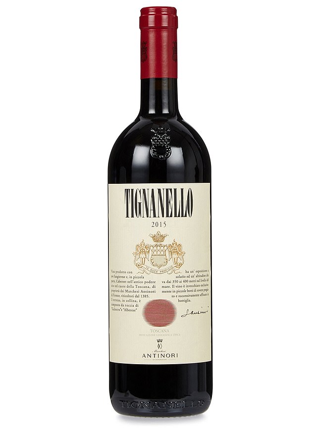 A bottle of Tiganello red wine which was the inspiration for Meghan's blog 'The Tig'