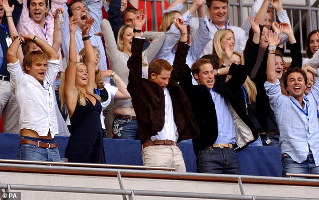 Diana's boys danced and even joined a Mexican wave during the six-hour music marathon which was broadcast to around 140 countries and an estimated audience of 500million people