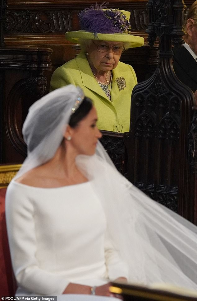 The duchess reportedly upset the monarch by refusing to reveal what her wedding dress looked like