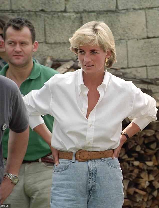 Princess Diana and Paul Burrell are pictured during a humanitarian trip to Bosnia in August 1997, weeks before her death