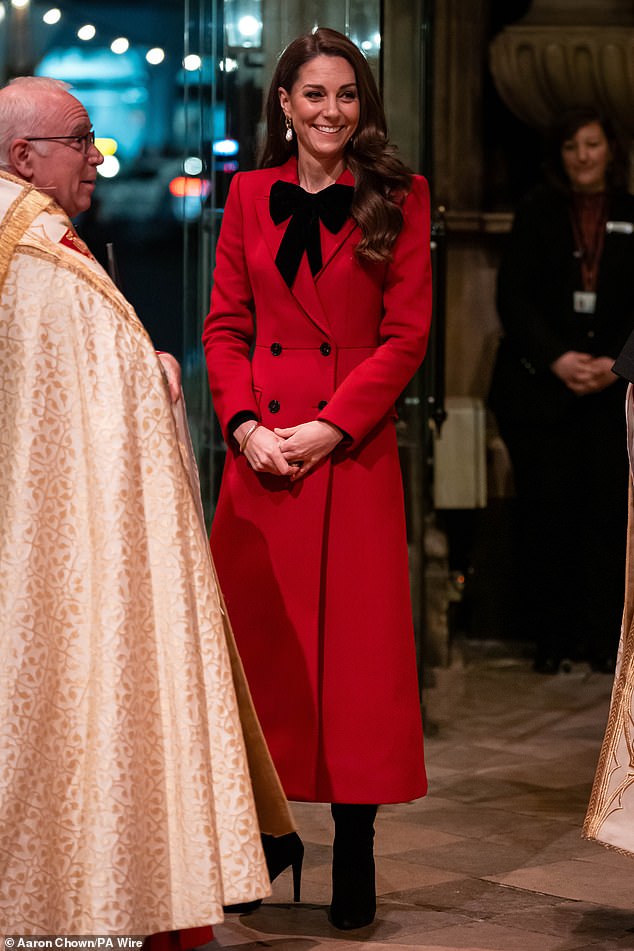 The Princess urged the congregation and TV audiences watching her Together At Christmas Carol Service last December to choose ‘love, not fear'
