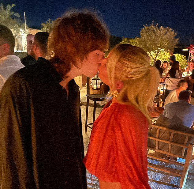 Gene Gallagher and Neve Maya pictured kissing while on holiday in Ibiza