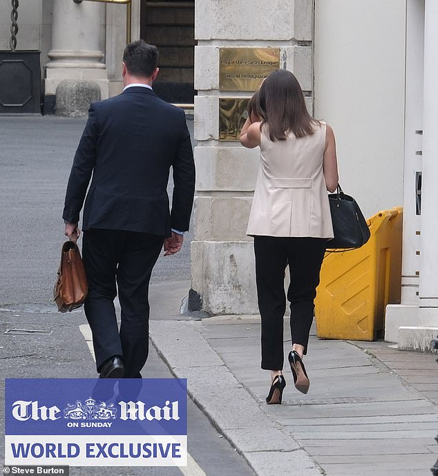 Harry was represented by Meredith Maines, his chief communications officer and head of his household in Montecito, who met Tobyn Andreae, the King's communications secretary