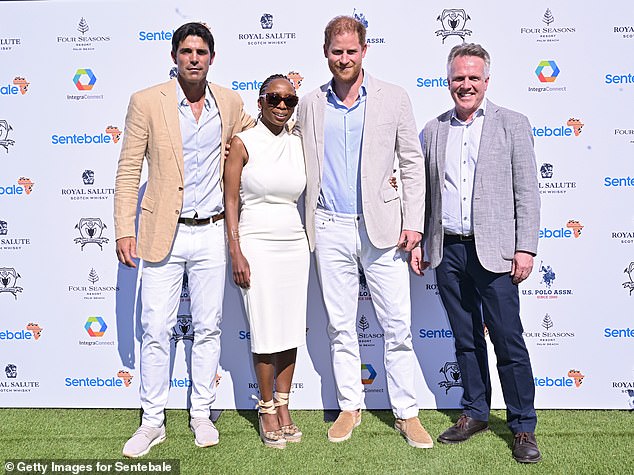 Royal expert Richard Fitzwilliams said Meghan's unexpected appearance at the event 'caused confusion', describing the incident between the Duchess and Dr Chavunduka onstage as 'awkward'