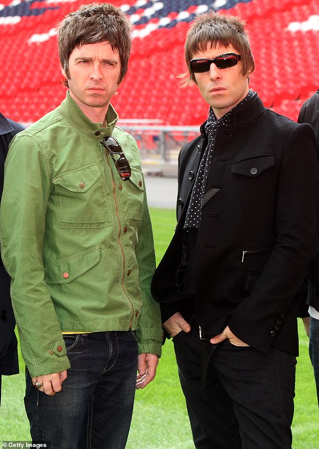 Liam and Noel together in 2009 just before Oasis broke up. Time appears to have healed their wounds and both singers are now not only able to be in the same room but will even perform together on a global world tour
