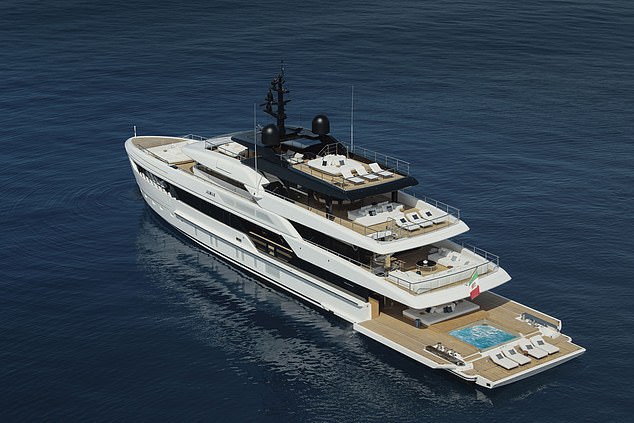 Pictured: the £40million yacht where the Waleses allegedly enjoyed a Greek getaway this summer