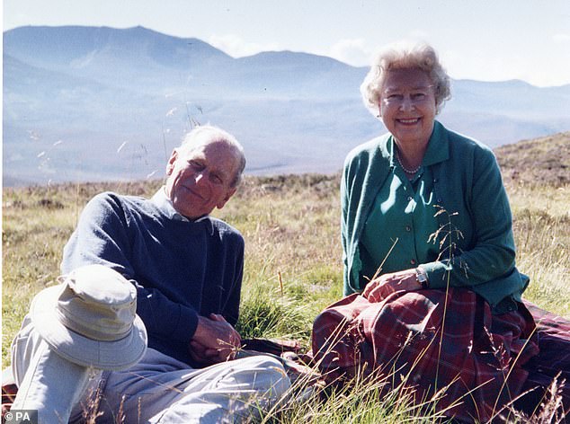 Queen Elizabeth II and Prince Philip in the Scottish Highlands
