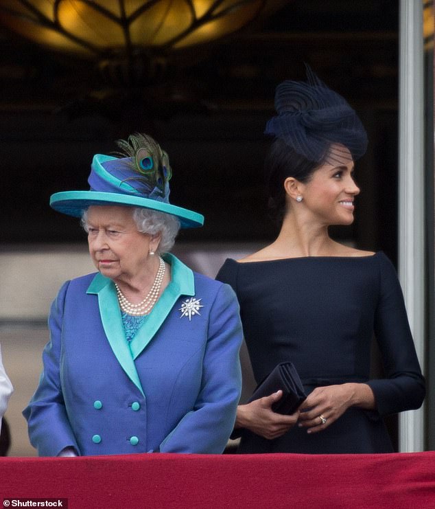 The Queen and Meghan together in July 2018. Queen Elizabeth's animosity towards the Duchess of Sussex was widely documented