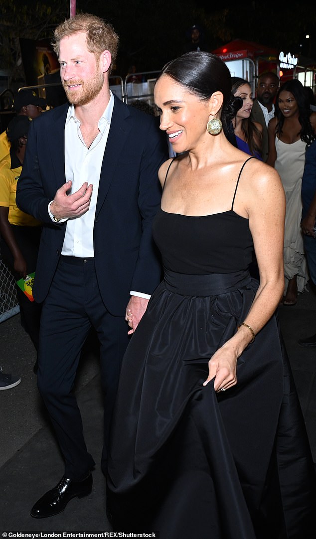 The couple were given seats three rows from the front of the theatre, much to their surprise