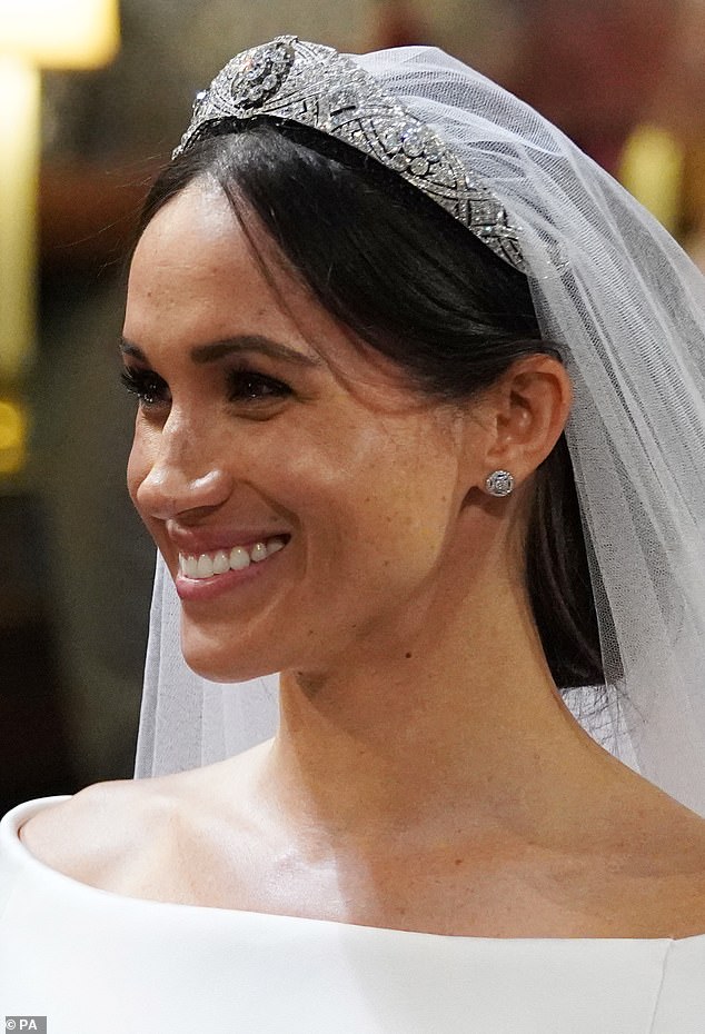 Meghan Markle got into a disagreement with Angela Kelly, the late Queen Elizabeth's personal advisor for her wardrobe, over her choice of tiara for the wedding