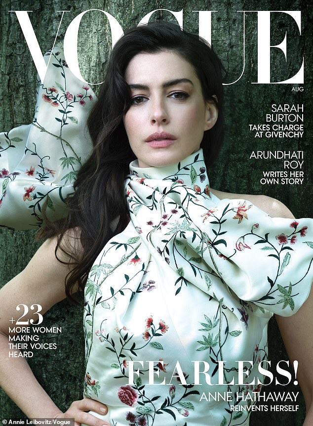 Vogue readers have been left in uproar over the magazine's new cover featuring Anne Hathaway - with many blaming celebrity photographer Annie Leibovitz for its 'awful' visuals