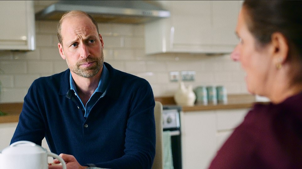 'No, it's fine. It's just you've got children,' Mrs Mannings told him gently. 'I know, I know… It is…' the royal trailed off. 'It's hard… And you've experienced loss yourself,' she reassured him. 'It's ok,' William replied. 'Life can throw you these awful curve balls, but by talking about it by, you know, having hope you can continue,' she added. William, who by now has managed to pull himself together, agreed, saying: 'The best way to prevent [self-murder]is to talk about it. Talk about it early, talk about it with your loved ones, those you trust, your friends. So thank you for talking about it.' Like father, like son, King Charles has also appeared to have become less fearful about showcasing his true emotions publicly in recent years.