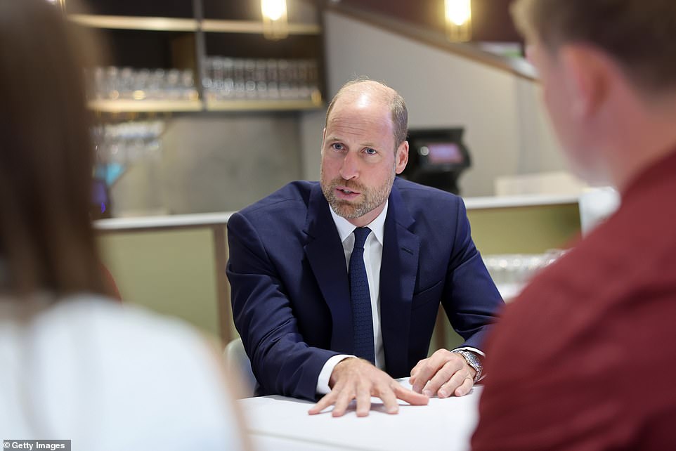 William asked Mr Morgan and Mr Tandy about their experiences with mental health support as their careers progressed. 'I've heard from some football guys that when they reach a certain level, mental health becomes harder to talk about,' he said. 'Do you feel, as your career has progressed, that it gets harder to talk about it and be open about it?' Mr Tandy said he aimed to create an environment for players to talk about mental health, regardless of level. As he left the table, William said to Mr Tandy 'good luck, we need you' before telling Mr Morgan: 'We really need you too.'