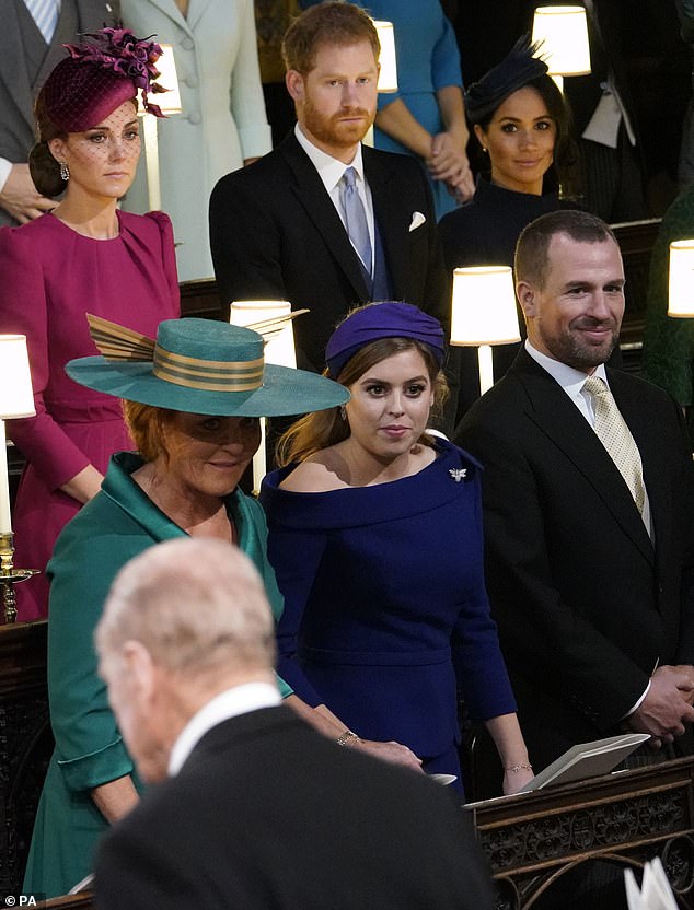 The two Duchesses have both embarked on television projects. Fergie released a six-part series, Finding Sarah, in 2011, while Meghan has released two series of With Love, Meghan. Pictured: Meghan and Fergie at Princess Eugenie's wedding in 2018
