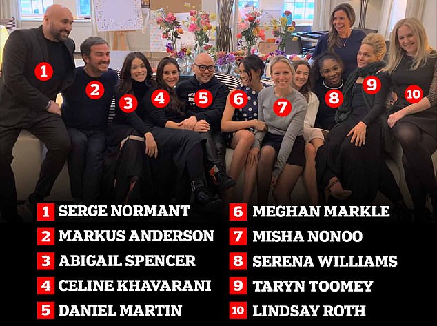 The star-studded affair was held in a £57,000-a-night penthouse in one of Manhattan's swankiest hotels and around 20 of Meghan's friends at the time were in attendance