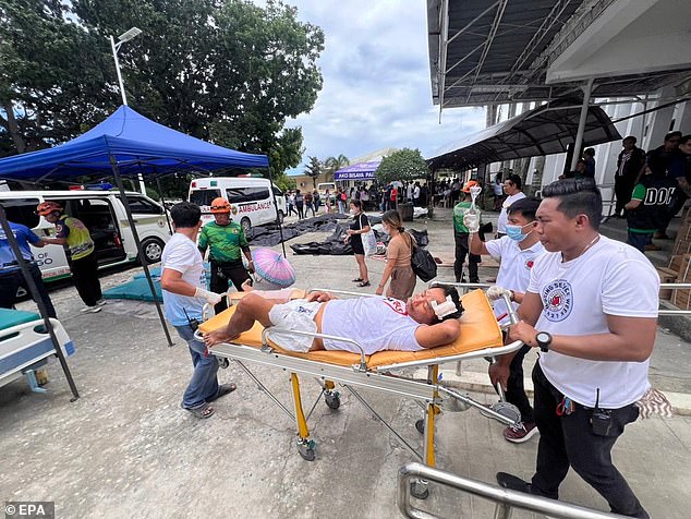 Several people across the area were left injured, leaving hospitals overwhelmed