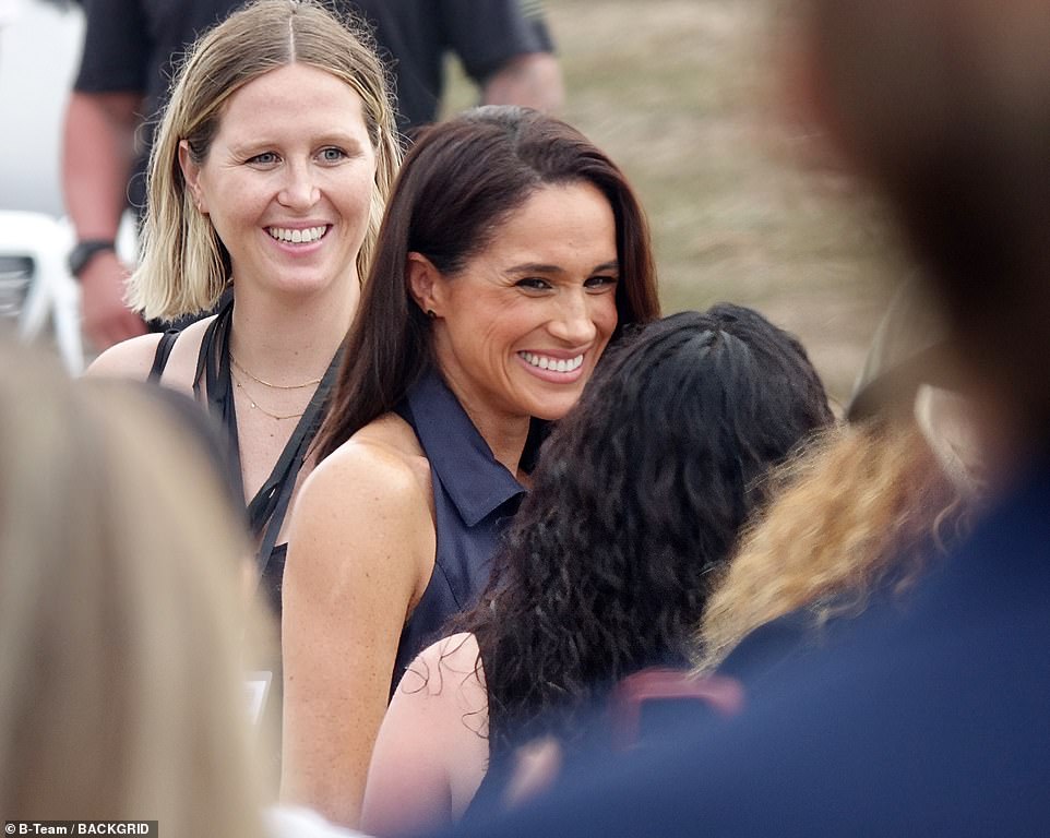 Speaking to The Cut in 2022 while giving her once-favoured outlet a tour of her home, Meghan said the couple were drawn to the property because of the two Dr. Seussian palm trees that grew right in the center of the lawn. 'One of the first things my husband saw when we walked around the house was those two palm trees,' she said. 'See how they’re connected at the bottom? He goes, "My love, it’s us."' She also revealed that their then three-year-old son would even talk to the trees like they were his parents, revealing: 'Now every day when Archie goes by us, he says, "Hi, Momma. Hi, Papa."' The latest As Ever promo appears to feature the palm trees that Meghan was referring to.