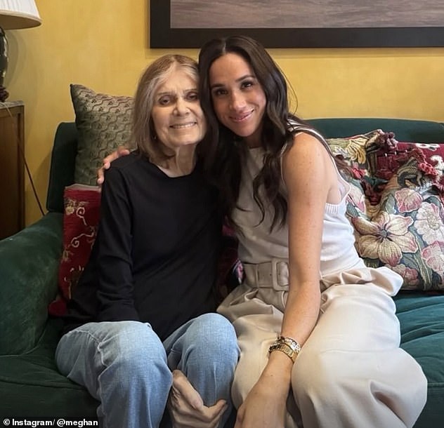 Meghan Markle shared an image with her close friend and social activist Gloria Steinem on Instagram earlier this year