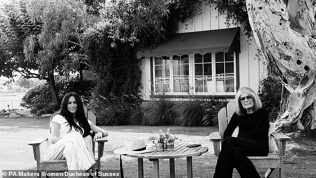 The Duchess and the feminist icon first met over a 'backyard chat' in Montecito, California in 2020 to discuss women's rights and voter rights