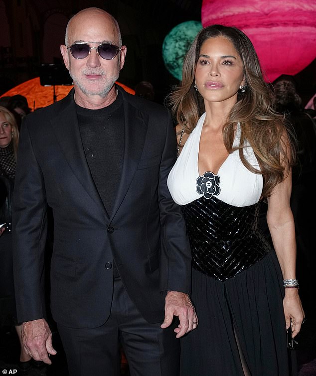 Sanchez and her husband, Jeff Bezos, attended the Chanel runway show in Paris this week