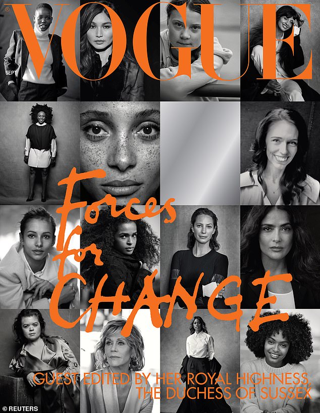 Described as Meghan's 'unexpected Waterloo', the reveal of the September 2019 Vogue issue, titled 'Forces for Change', was said to have been a 'mystifying bore' for 'traditional Vogue subscribers', according to royal expert Tina Brown in her bestseller 'The Palace Papers'