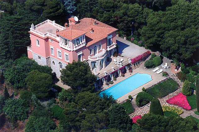 In August  2019, the Royal couple boarded a private jet to visit Sir Elton John's private villa (pictured) in the south of France. Across just eleven days, the Duke and Duchess took four private jets, despite being public advocates for environmental issues and climate change