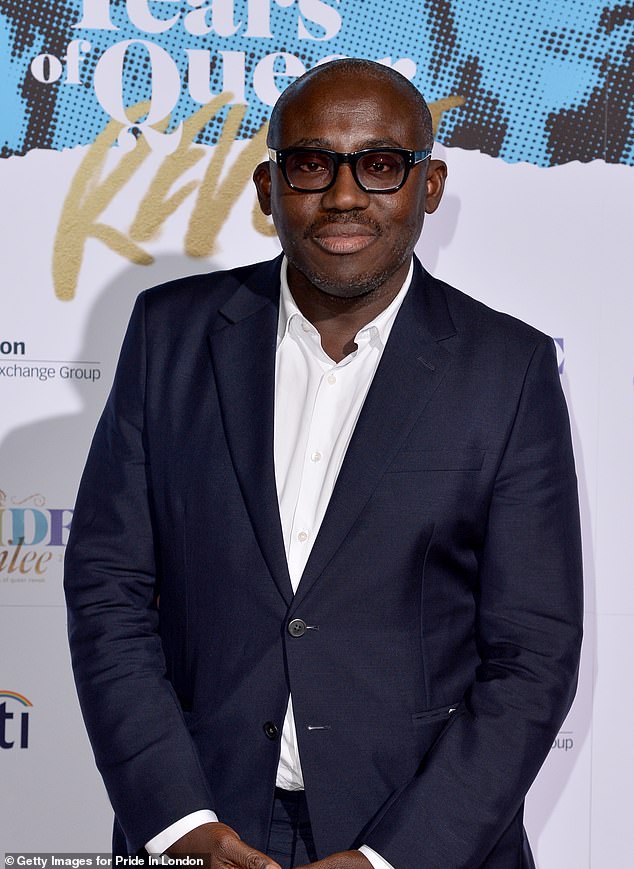 Edward's (pictured) remarkable final Vogue cover for the March 2024 issue featured 40 'legendary' women, from Serena Williams to Oprah Winfrey, but with one notable absence: Meghan. The Mail on Sunday later revealed that the pair's friendship had imploded