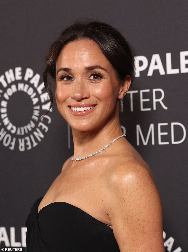 And in December, the Duchess appeared to be sporting an opulent £42,506 diamond tennis necklace from the jeweller, as she attended the Paley Honors Gala, to support her and Harry's close friend Tyler Perry