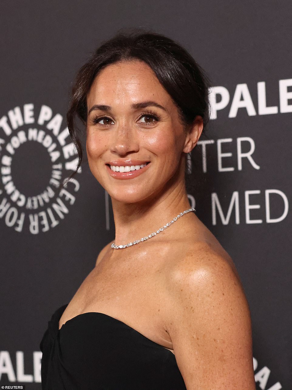 She stacked this on top of her 18-carat gold Cartier Love bracelet which retails for around £7,050 ($9,513). The bracelet's screw motif symbolises eternal love, with a unique closure that locks around the wrist, representing lasting commitment. Meghan was also seen wearing her £2,370 ($3,197) Jennifer Meyer mini bezel tennis bracelet, which is handcrafted from polished 18-carat yellow gold and was designed by Tobey Maguire's ex-wife. Elsewhere, there was a sizeable jewel glistening on the former actress' finger. This is her £120,000 ($161,922) engagement ring which Prince Harry used to propose to her in 2017, a year before they married.