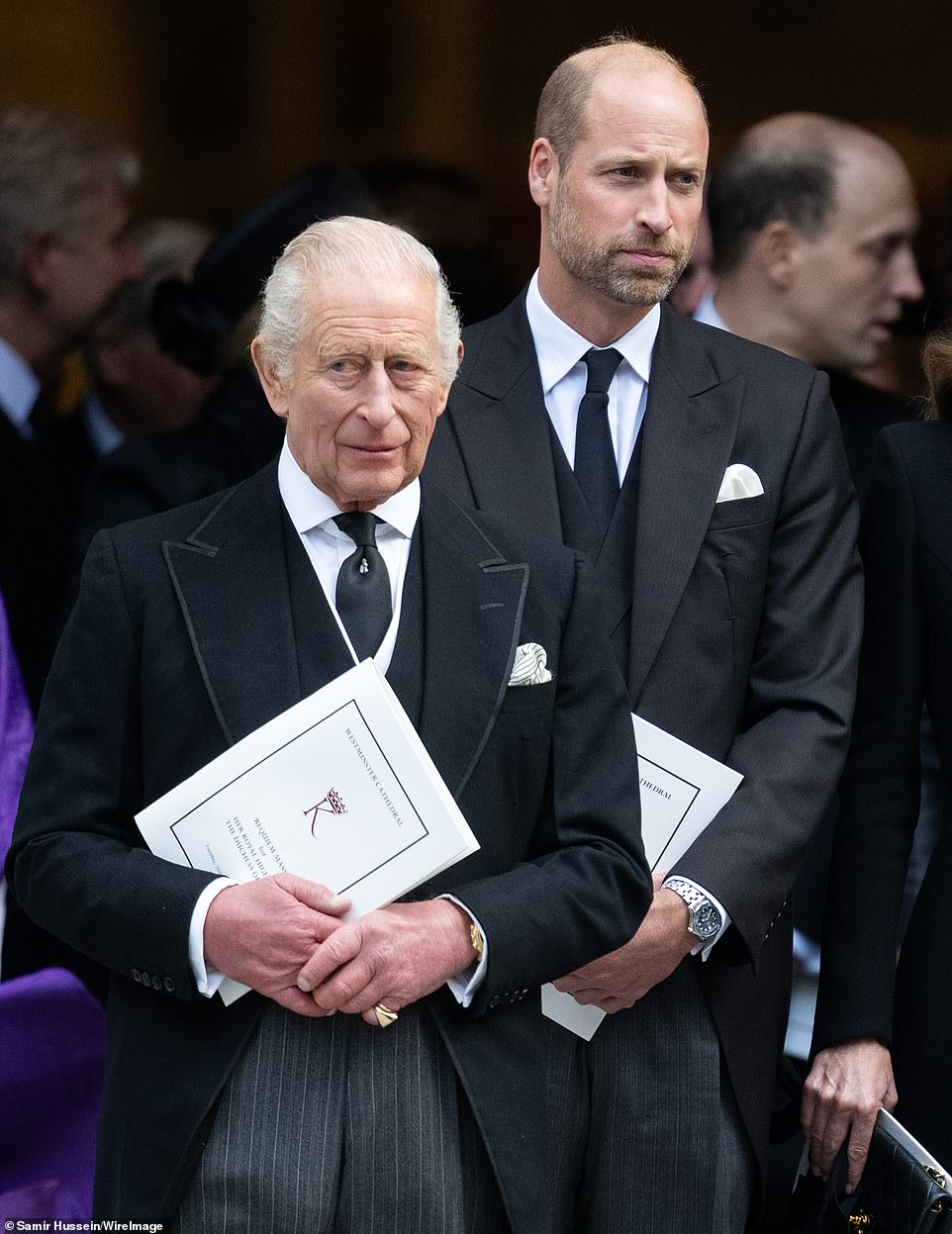 But she warned William remains 'enraged' by his 'treacherous' brother's trip to Britain and his attempts to 'upstage' him by holding engagements at the same time. It came as Palace sources told the Daily Mail that Prince Harry will never be allowed to return as a 'half-in, half out' working royal - and claims he could 'take some of the load off' his brother, Prince William , are 'wide of the mark'. Insiders reacted angrily on Sunday night to briefings by sources apparently close to the Duke of Sussex that his recent meeting with King Charles , at the end of what his team believes was a hugely successful charity trip to the UK, signalled a 'thawing of their relationship' and the 'acceptance' of his family 'back into the royal fold.'