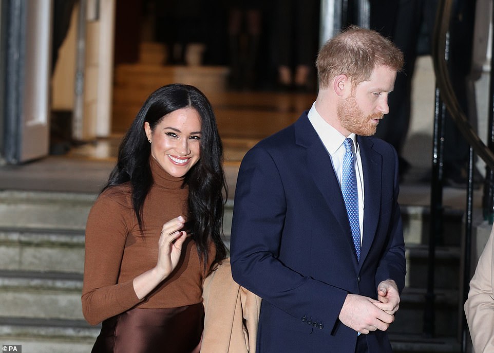 She said: 'Our children, Archie and Lili, are just six and four years old. Luckily still too young for social media, but we know that day is coming. Like so many parents, we think constantly about how to embrace technology's benefits, while safeguarding against its dangers.' While the Duke of Sussex, 41, was honoured as 'a humanitarian, mental health advocate, environmentalist, and military combat veteran', Meghan was noted as a 'mother, wife, entrepreneur, and philanthropist'.