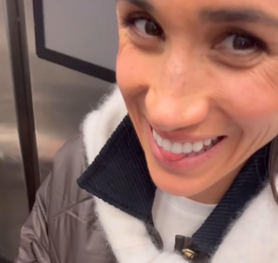 Her most Instagram 'film' depicted the Duchess in the cockpit of the flight that presumably brought her to Washington DC, sharing a glass of champagne with a friend, and chatting to Fortune's editor-in-chief Alyson Shontell at the high-profile event. The Reel was set to Dolly Parton's hit 9 to 5 and captioned: 'Love being surrounded by strong women supporting each other! 'Thanks to Fortune Most Powerful Women, my team, DC, and my sweet friends for the 24 hours of impact (and fun!).'