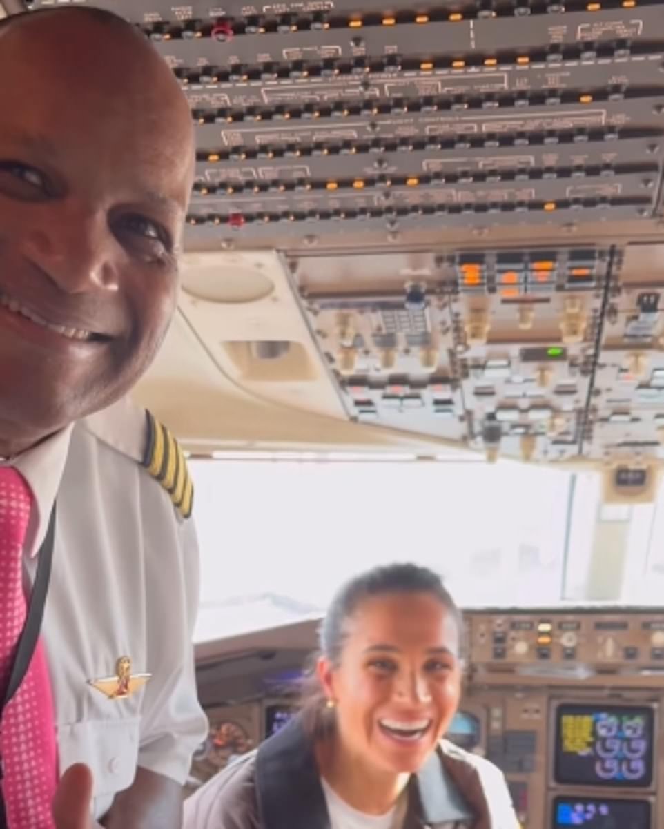 The Duchess of Sussex, 44, today shared a highlights Reel of her time attending Fortune's Most Powerful Women summit in the US capital that began with a clip of the famous Washington Monument. Footage showed Meghan minutes before she took the stage for yesterday's event titled 'Next Level Influence' as the mother-of-two discussed life as a 'high-profile' entrepreneur and reflected on the changing nature of her lifestyle brand As Ever.