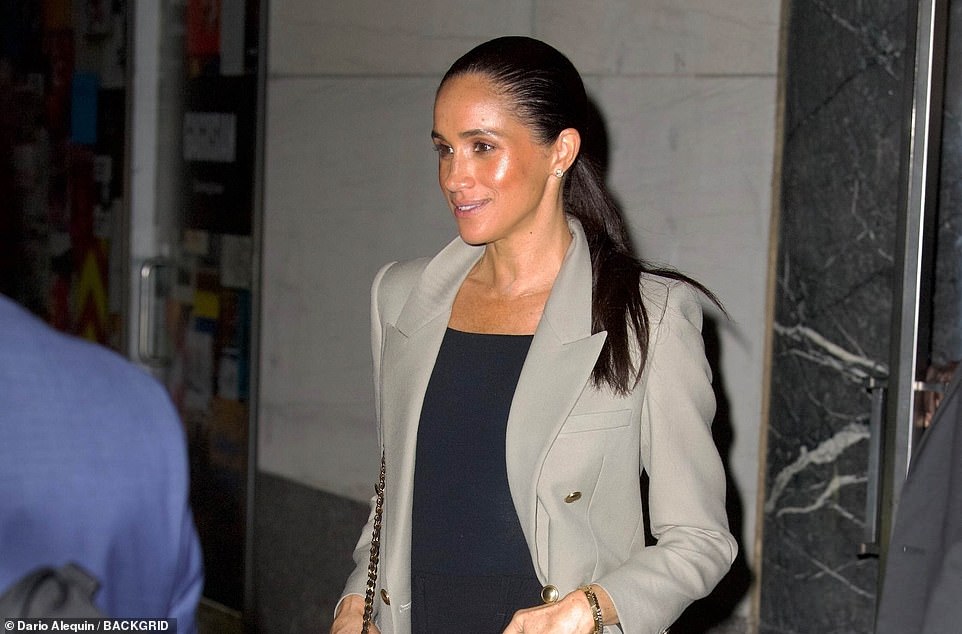 Her most recent trip to Washington comes after what has already been a busy October for the Duchess ; days after her controversial Parisian getaway, Meghan joined Prince Harry as the royal couple touched down in New York for an award ceremony. Last Thursday, the couple attended the World Mental Health Day Gala where they were named 'Humanitarians of the Year'. As they accepted the award, Meghan expressed the couple's fears about how social media exposure will impact their children, Lilibet, four, and Archie, six.