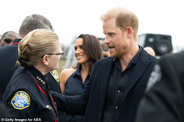 The Suits alum joined her husband at the One805LIVE! concert which took place at the Yellowstone actor's oceanside estate - with other celebrities in attendance such as Oprah Winfrey