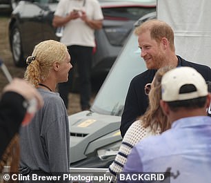 A source said: 'Harry's visit to the UK was not about trying to show up or compete with his brother – in fact, the opposite'