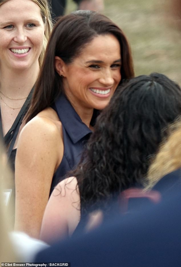 The actress held a big smile on her face as she was seen joining her husband at the event