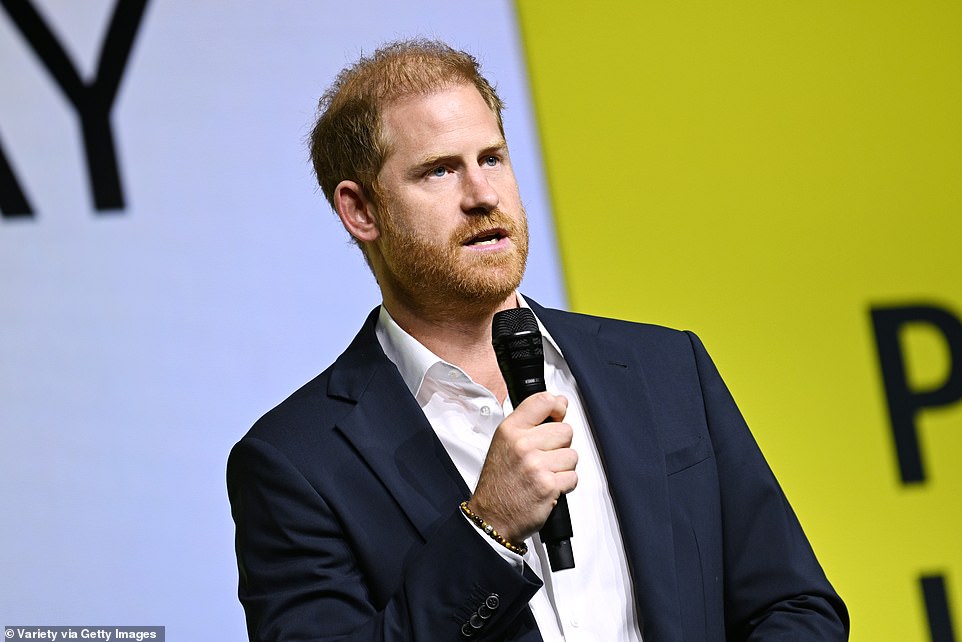 Some critics said that there was some 'irony' in the award given the pain the Sussexes' have caused Harry's family. But an ally of Meghan and Harry, who was on stage to hand them the gong, has since insisted that 'no one' is more deserving of the accolade. Attorney Laura Marquez-Garrett - herself a campaigner on social media safety campaigner - has called their critics 'sad', 'pessimistic' and accused them of lacking humanity. 'NO ONE has done more for the thousands of families the Social Media Law Center serves than the Duke and Duchess of Sussex', she wrote in their defence on LinkedIn.