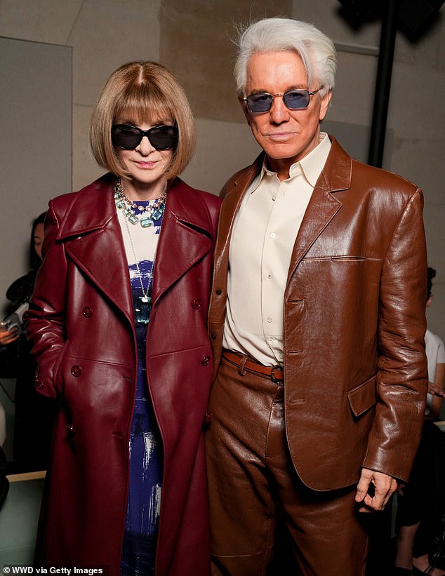 Also spotted attending the show was Vogue Global Editorial Director and Chief Content Officer for Condé Nast Anna Wintour, who was pictured with Baz Luhrmann