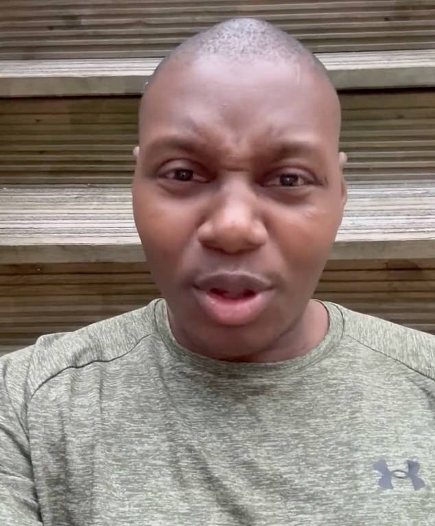 He said after bumping into his brother-in-law, a woman, believed to be in her 60s, walked past and subjected him to a tirade of shocking abuse